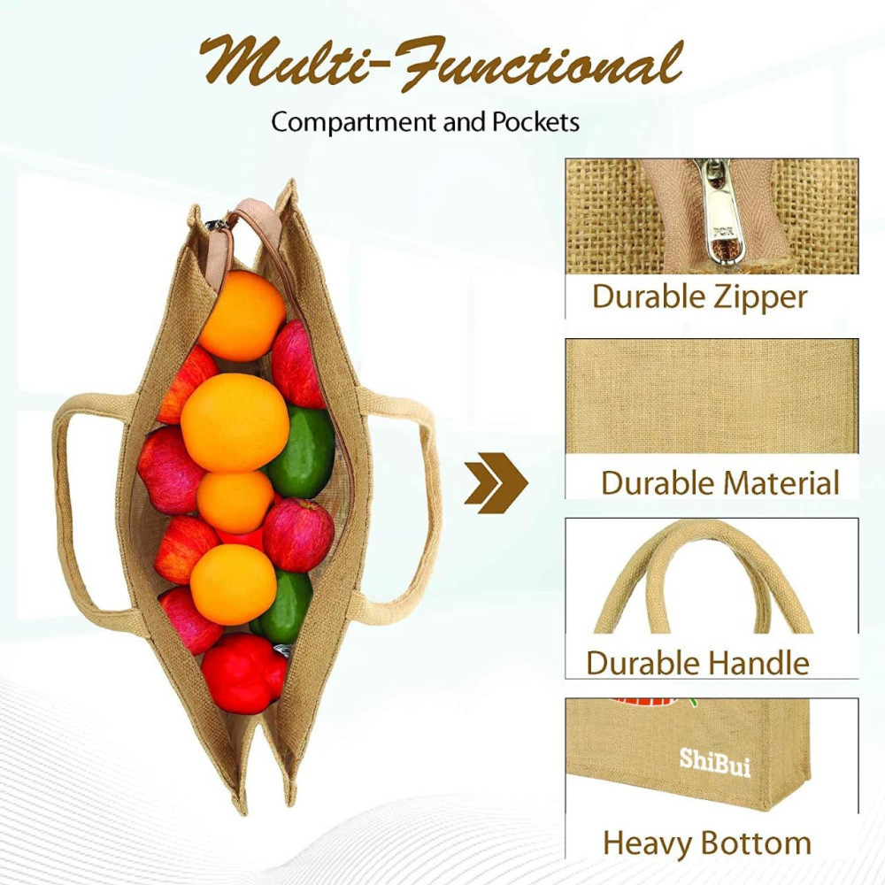 Handicraft Casual and Stylish Handknitted Jute Handbag For women